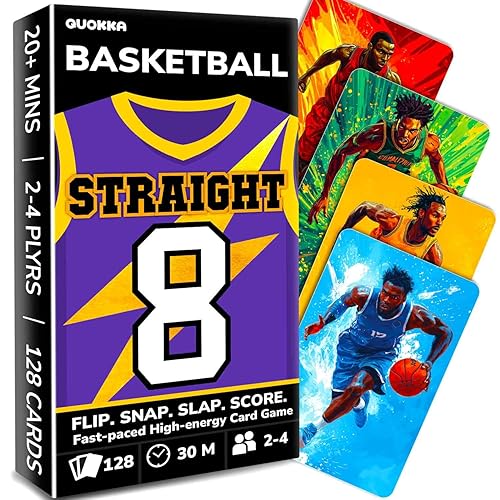 QUOKKA Basketball Fast-Paced Card Game for Kids & Adults –
