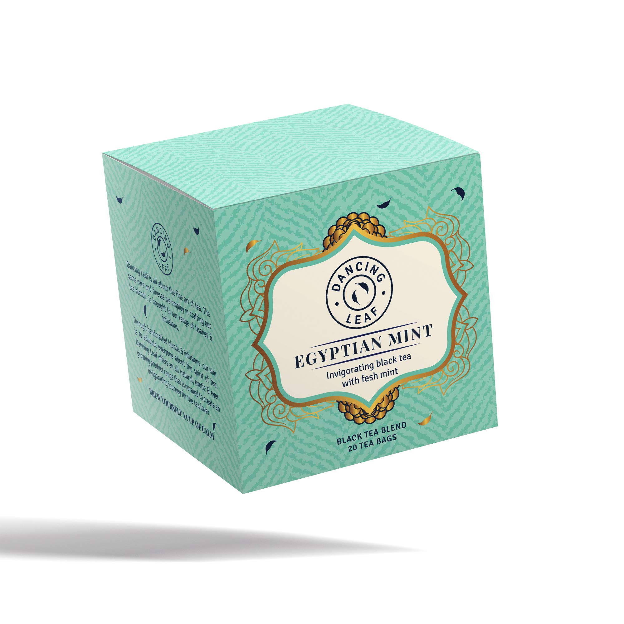 Dancing Leaf Egyptian Mint | Black Tea, Liquorice, Cinnamon, Chicory, Orange Peel & Mint | Black Tea Blend | Tea Bag (20 Tea Bags) (B0842XQJXV) Amazon Price History, Amazon Price Tracker
