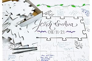 Personalized Wedding Puzzle Guestbook: Capture Memories with Style