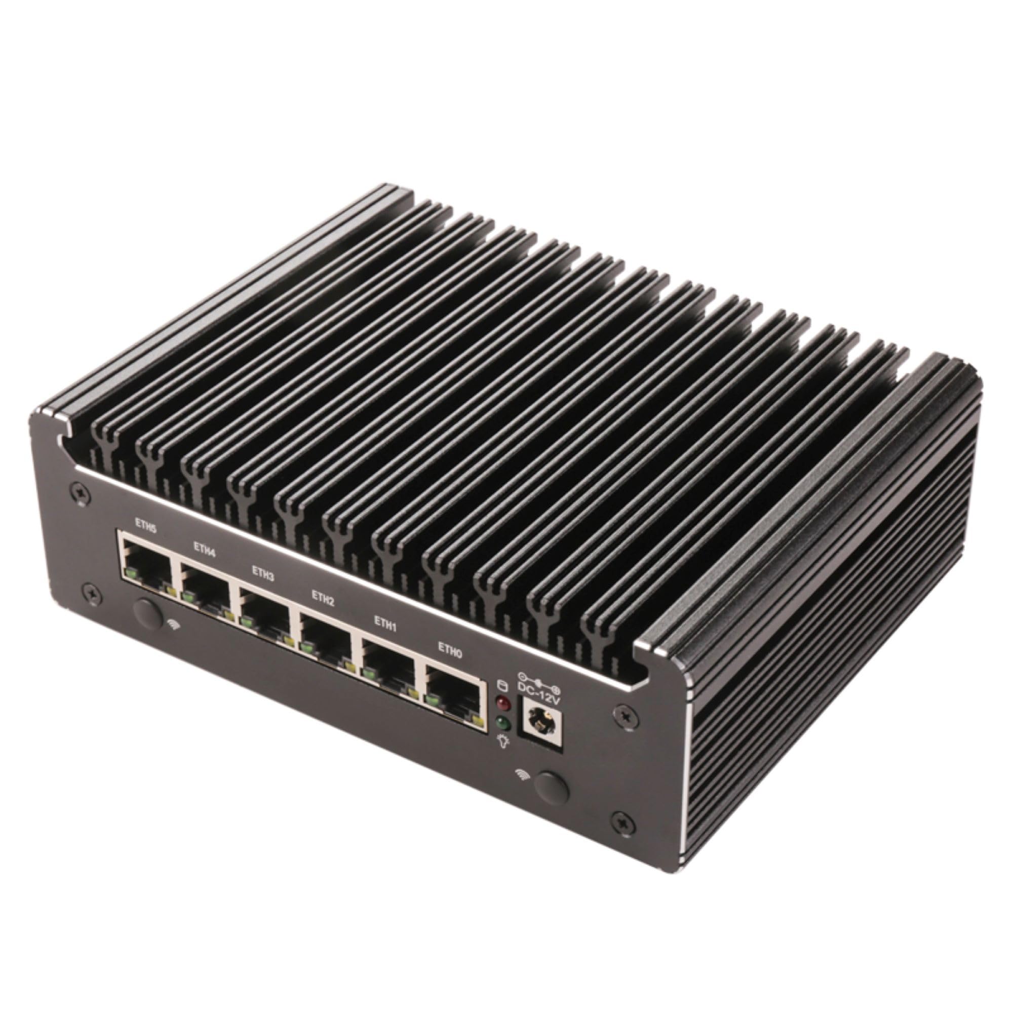 Pentium Gold 7505 Firewall Micro Appliance, Mini PC, Nano PC, Router PC with 6 RJ45 2500M, AES-NI,HDMI USB3.0 Console Port for Network Security Appliance