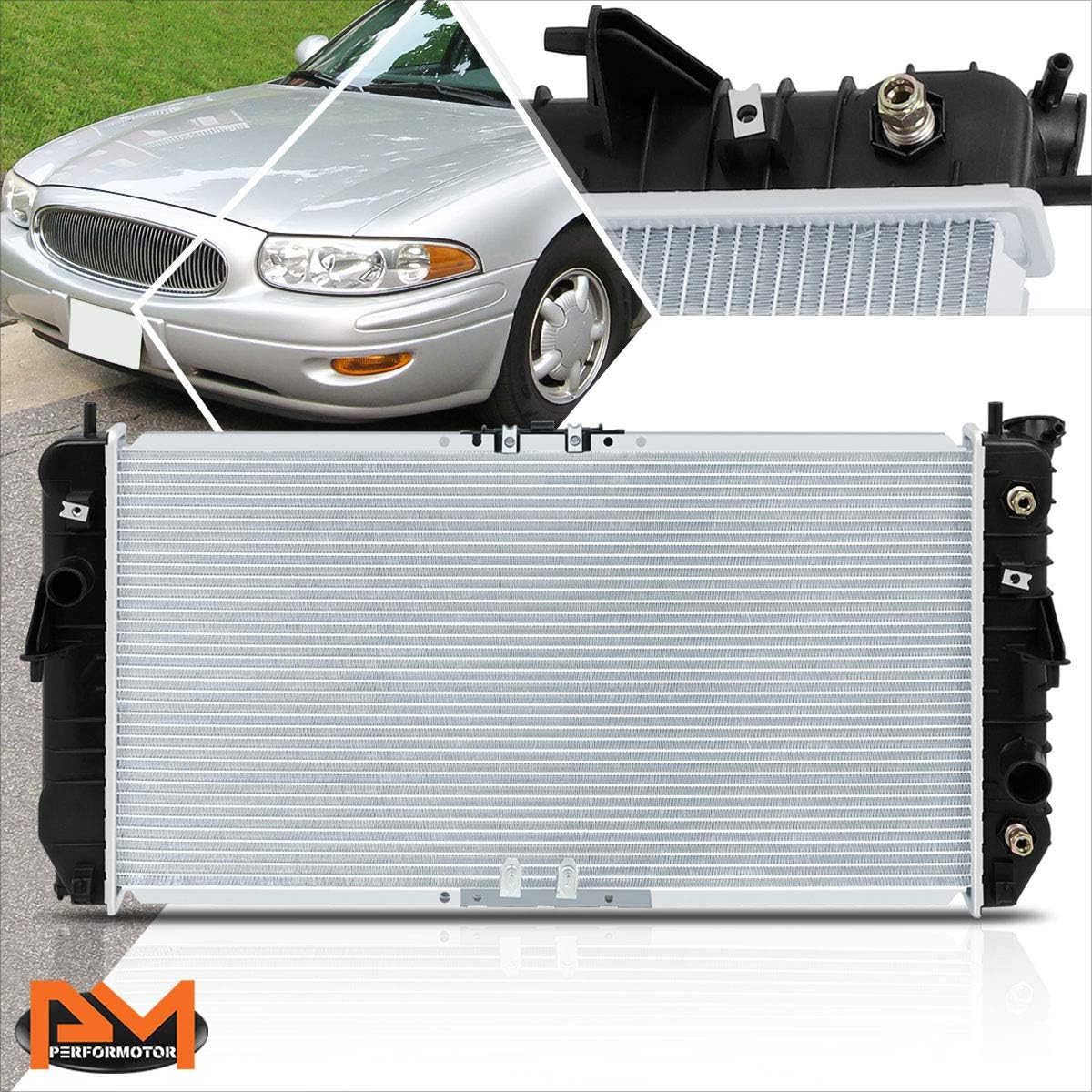 DPI-2347 OE Style Aluminum Core Cooling Radiator Compatible with Lesabre/Bonneville 3.8L AT 00-05