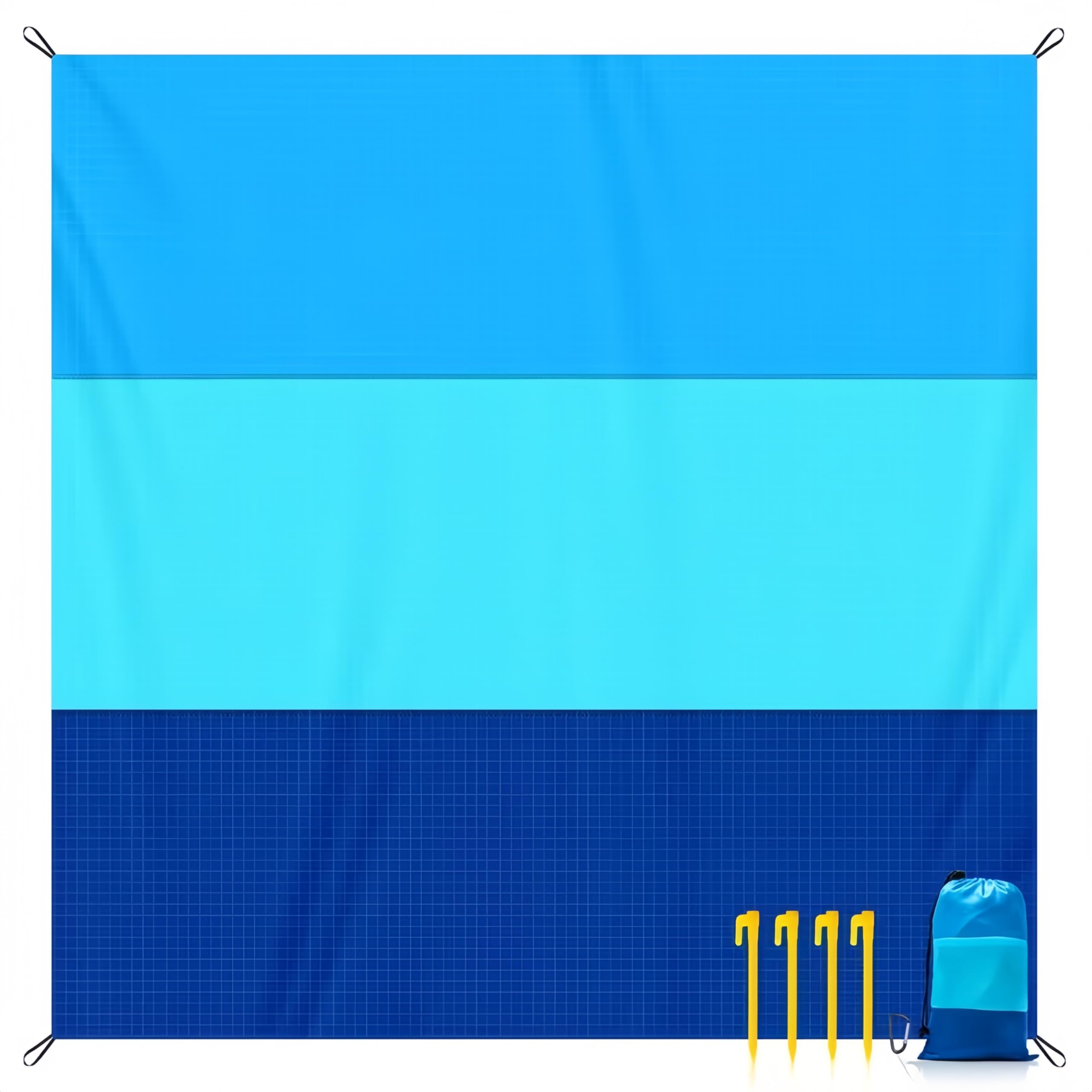 ROSSRORE Beach Blanket 140x210cm Sandproof Waterproof Picnic Mat,Large Foldable Outdoor Blanket,Lightweight Camping Tarp for Beach Picnic Hiking Travel — image 1