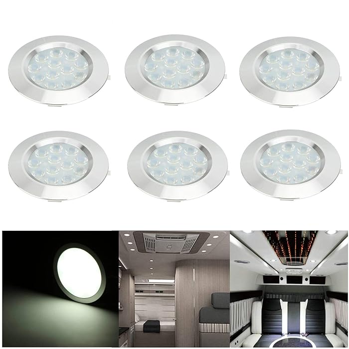 Buy CICMOD Rv Led Recessed Ceiling Light 12V 3W Interior Spot Light for