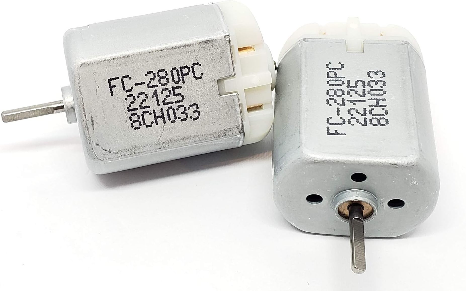2 Pack - 10mm Flat Shaft Central Door Lock Actuator Motor FC-280PC-22125 FLAT SHAFT, D Spindle, Power Locking Repair Engine