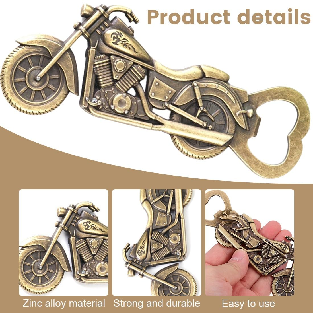 Apribottiglie A Moto - Regalo Originale Per Appassionati Di Motociclette E Birra - Foto 5
