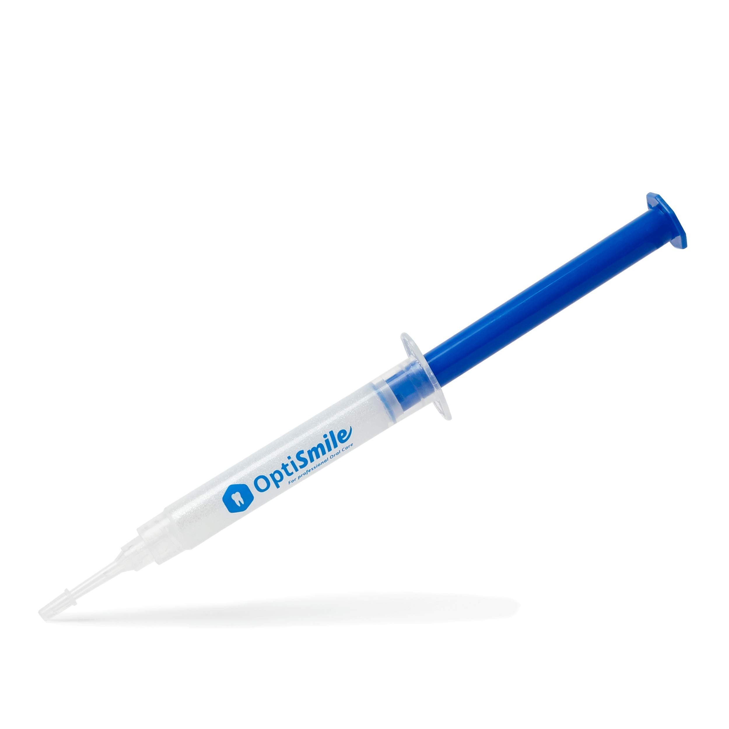 OptiSmile® Kit Sbiancante Denti | Denti Bianchi al 100% | Aiuta a Rimuovere le Macchie | Sbiancamento Professionale Led | Include Vassoio per la Bocca e Guida alle Tonalità | Include 3 Siringhe di Gel