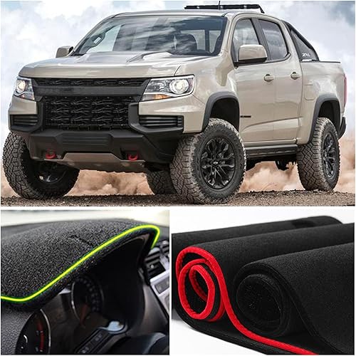 Miniatura 4 de Funda para salpicadero, almohadilla de protección interior compatible con Chevrolet Colorado Truck 2015-2022, protector de rayos UV deslumbrantes