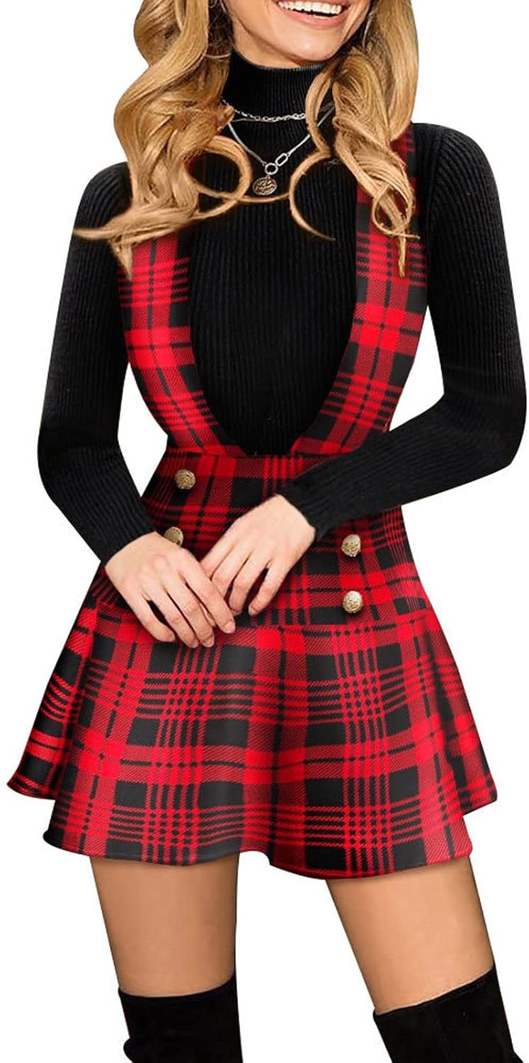Générique Women's Skirt High Waist Pleated Midi Refined Lightweight Adjustable Waist Spring Outing Fashion Easy To Wear Soft Fabric Fashion A171