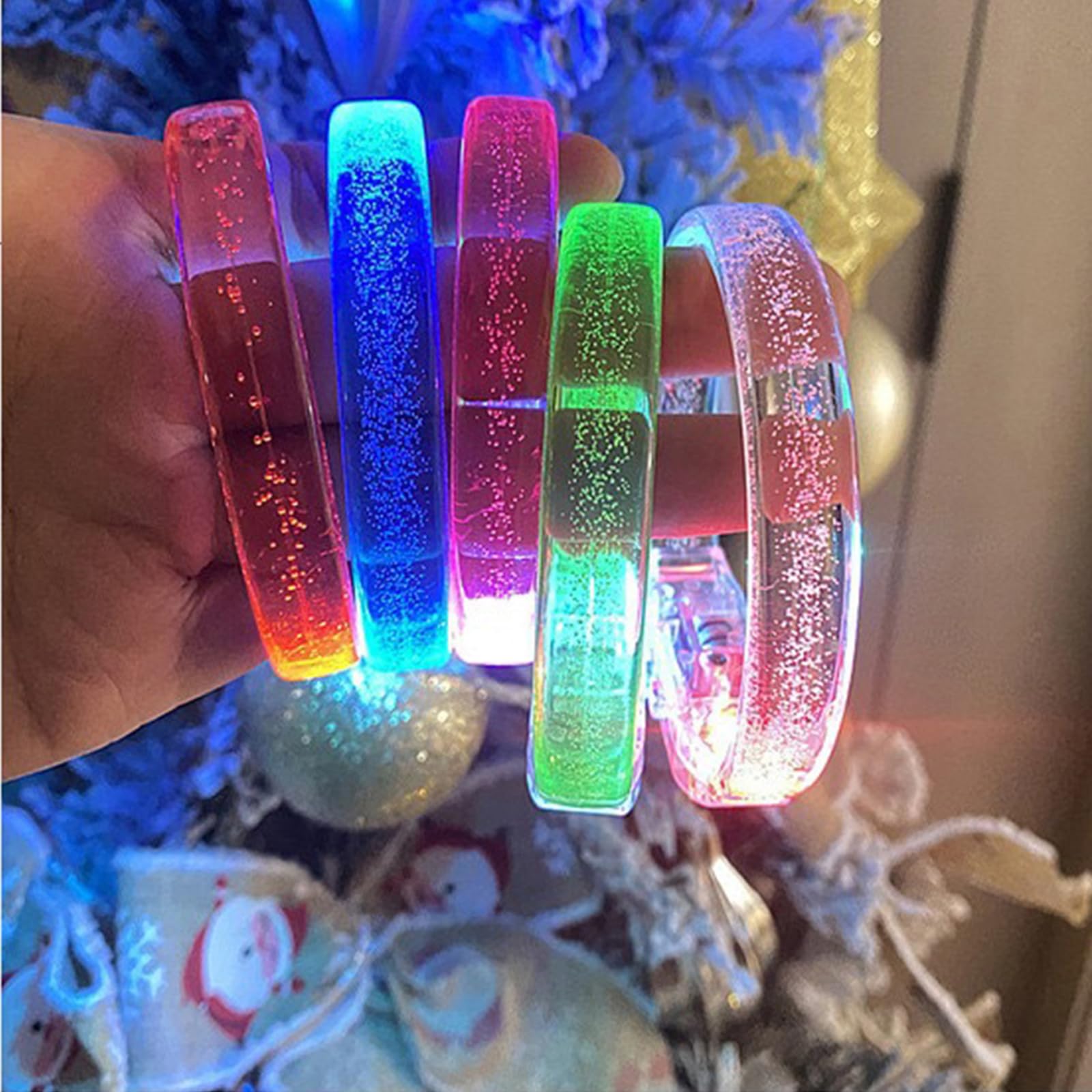 Amazon.co.jp: ナイトクラブやコンサート用のLED光るブレスレット10個