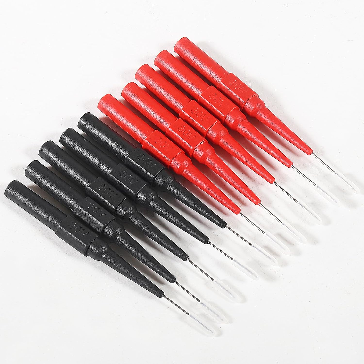 20Pcs 0.7mm Back Probe Kit with 4mm Banana Socket Non-Destructive Insulation Wire Piercing Needles Multimeter Test for Probes Automotive Testing Tools