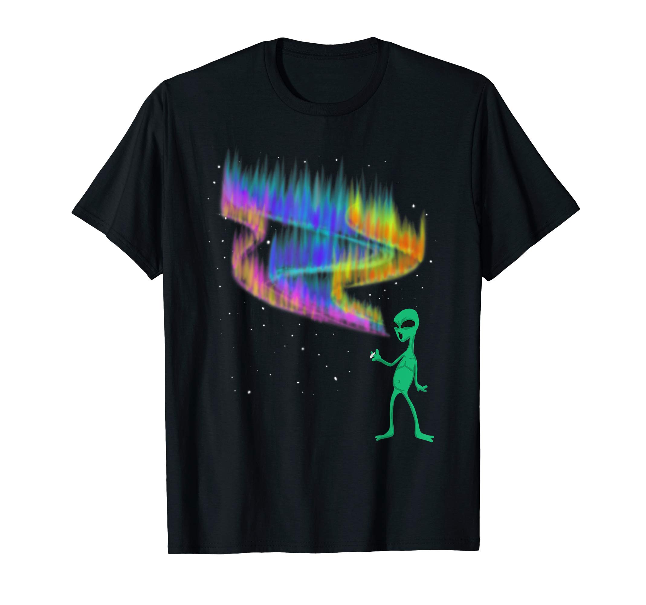 Smoking alien graphic design T-Shirt