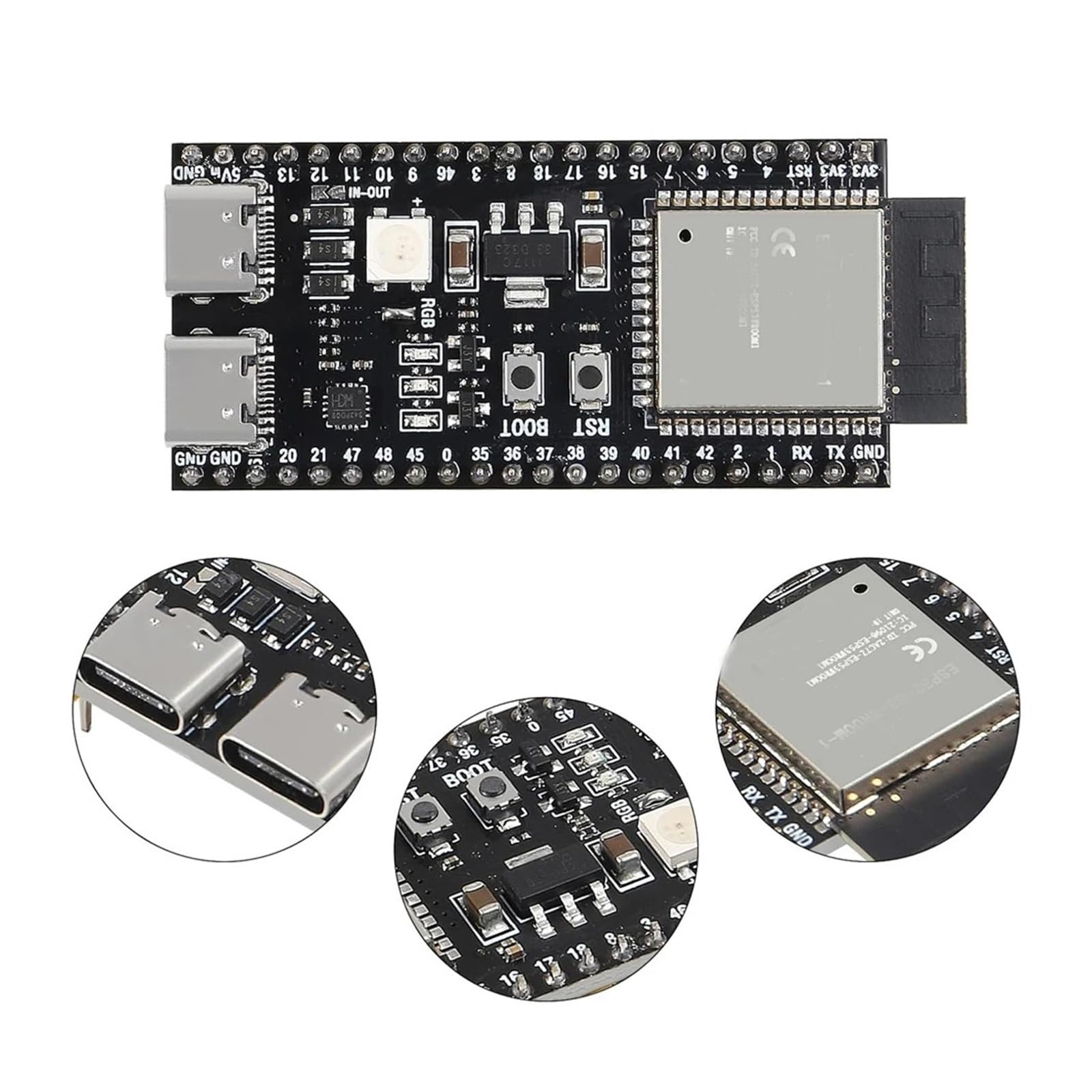 ESP32-S3 płytka rozwojowa 2,4 G moduł do ESP IDF ESP32-S3-WROOM-1 N8R2