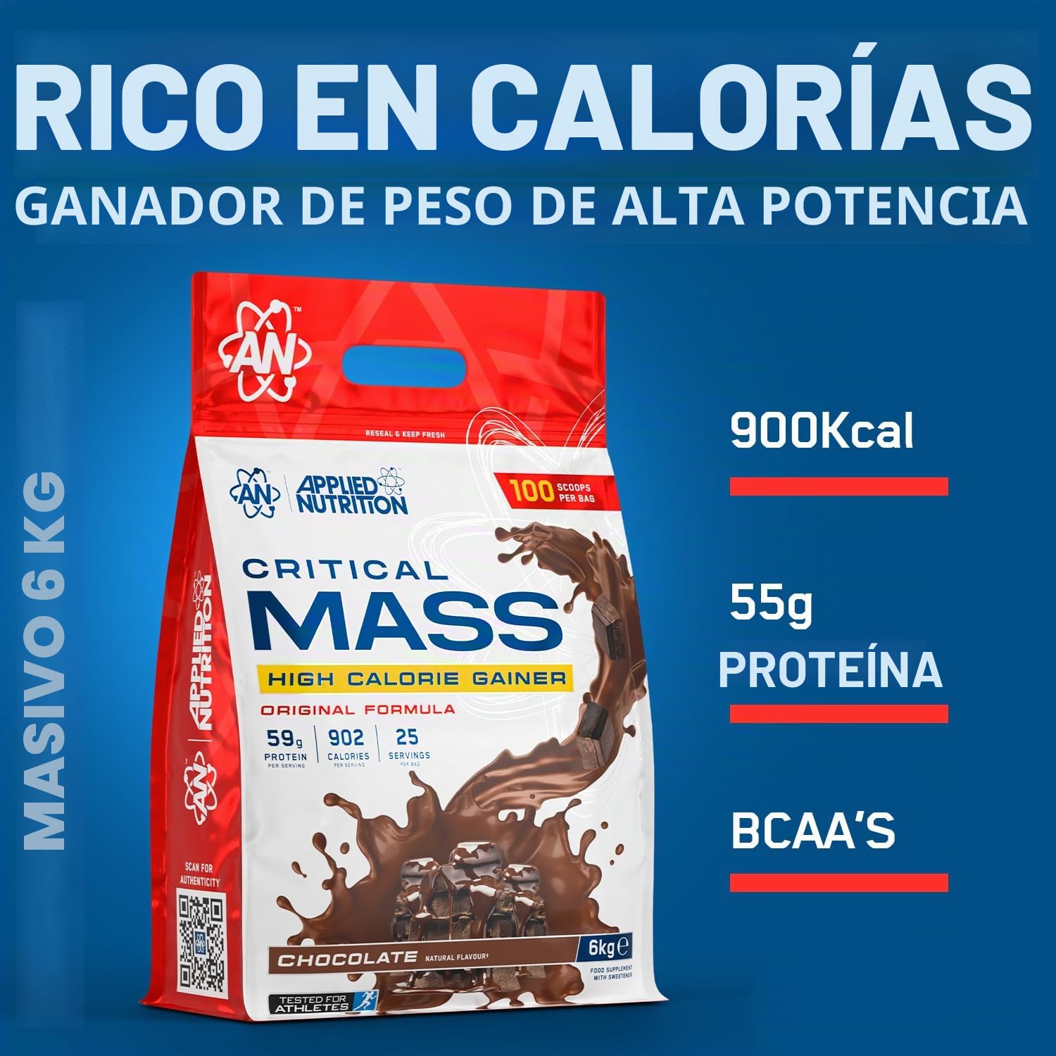 Applied Nutrition Critical Mass Original (6000g) Vainilla