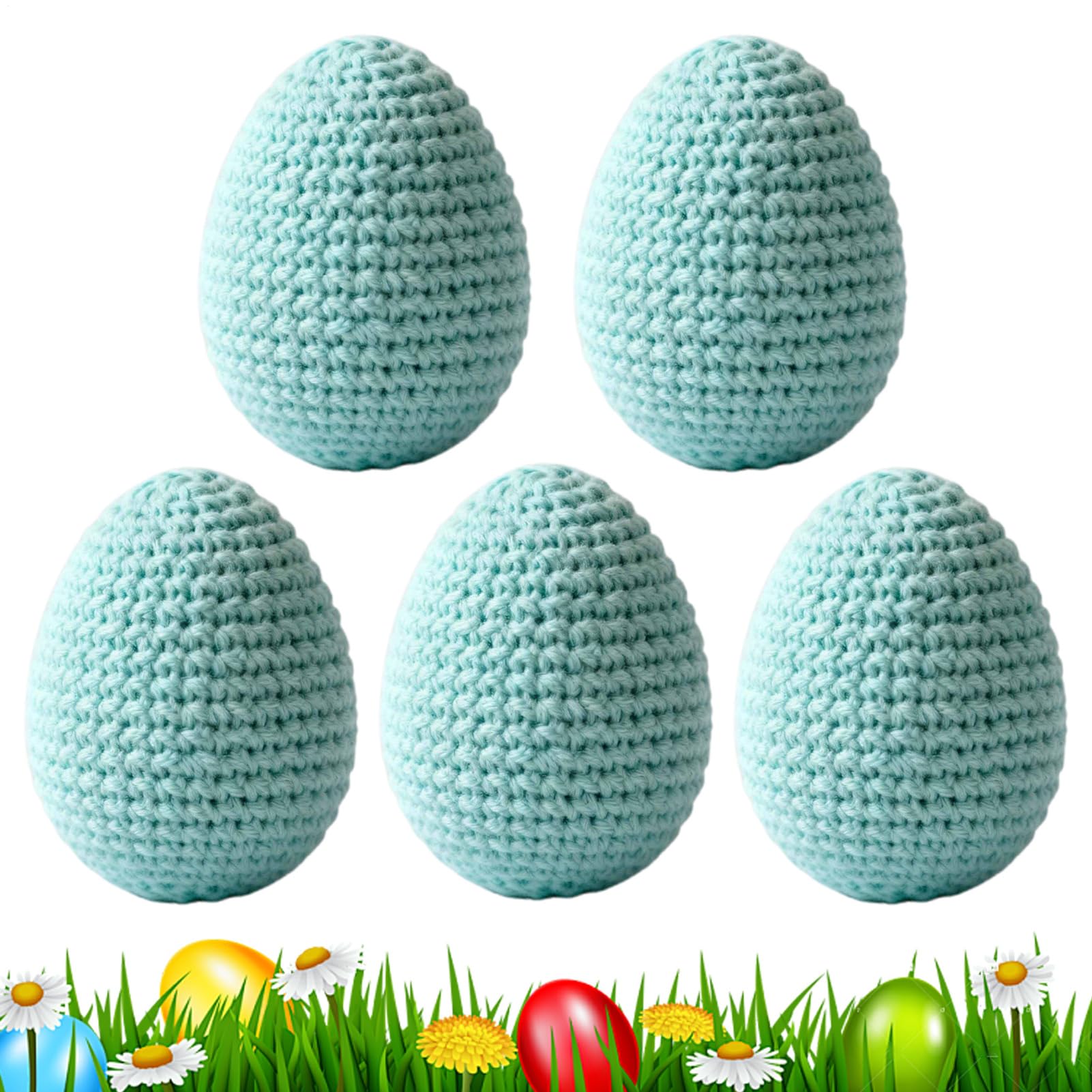 Huevos de Pascua duraderos en guirnalda trenzada que no se rompen