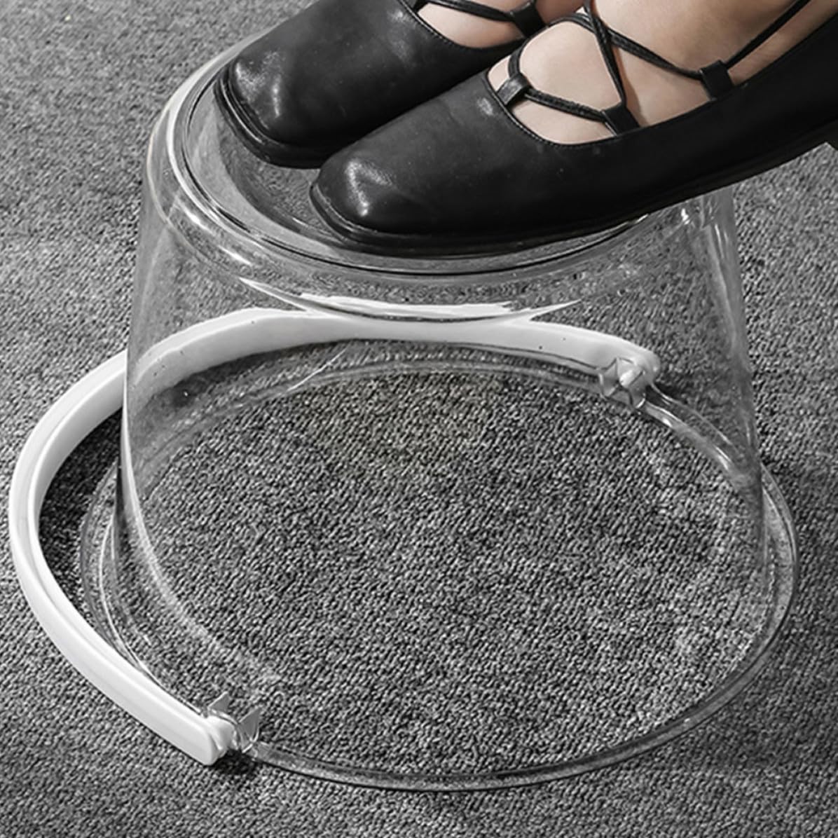 Transparenter Kunststoff Wascheimer Satz mit Großem Fassungsvermögen | Runde Form, Leicht zu Reinigen und Flüssigkeit Einfach Auszugießen, 1 Satz mit Schaufel