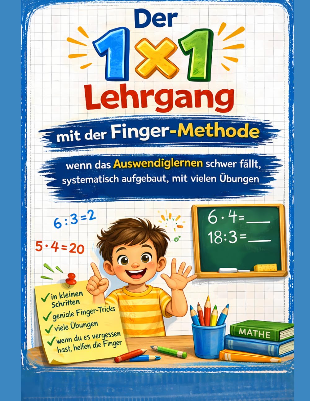 Der 1x1 Lehrgang mit der Finger-Methode: Wenn das Auswendiglernen schwer fällt, systematisch aufgebaut, mit vielen Übungen