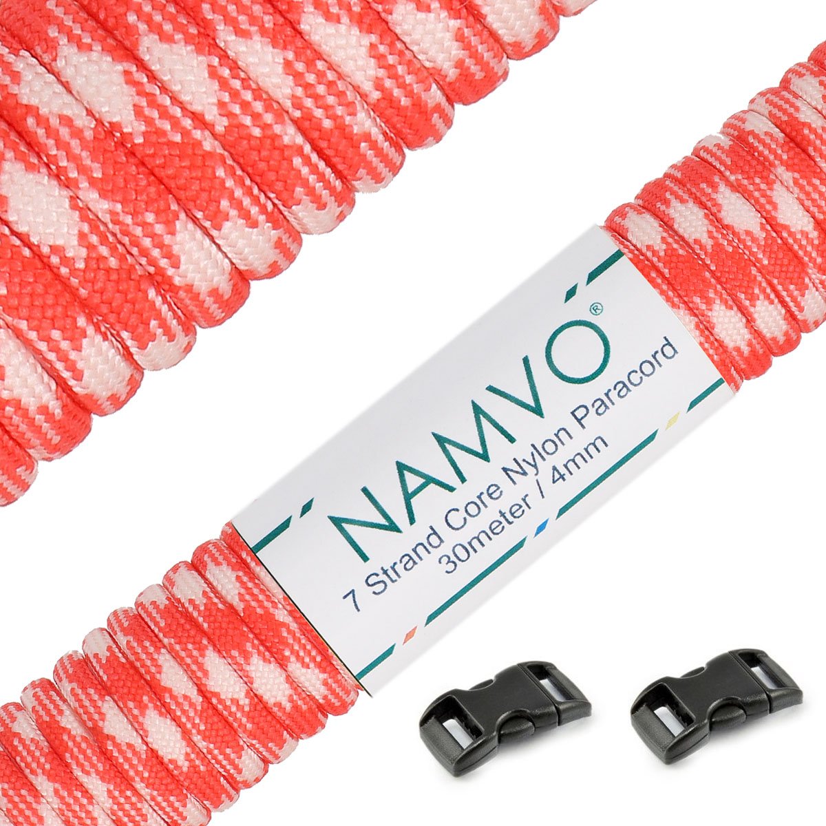 Namvo 550 Paracord Mil Spec Type III 7 Strand Parachute Cord Total Length 100ft/30 Meters Spots/Stripes/Camouflage — view 7