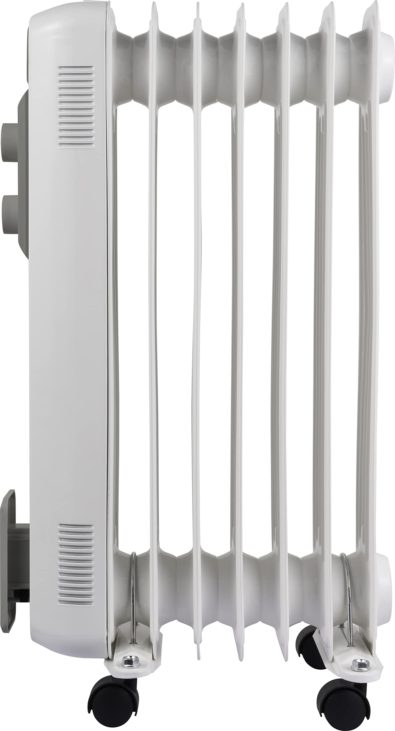 Bimar HO427 Termosifone Elettrico, Radiatore ad Olio a Basso Consumo, Calorifero con 7 Elementi e 5 Canali di Circolazione Termostato Regolabile, 3 Potenze di Riscaldamento, Trasportabile