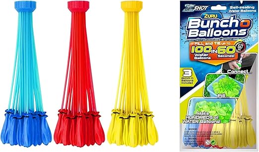 ZURU Self Sealing Water Balloons 100 pcs Assorted Colors