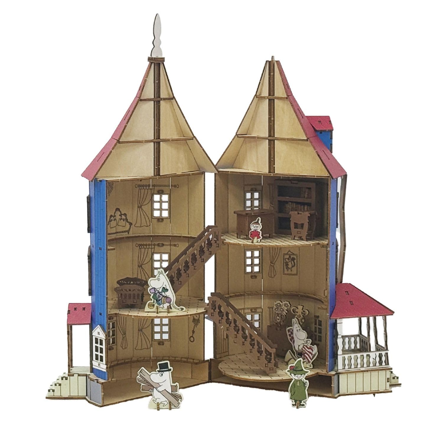 Amazon | ki-gu-mi ムーミンやしき 木製 3D 立体パズル 組み立て