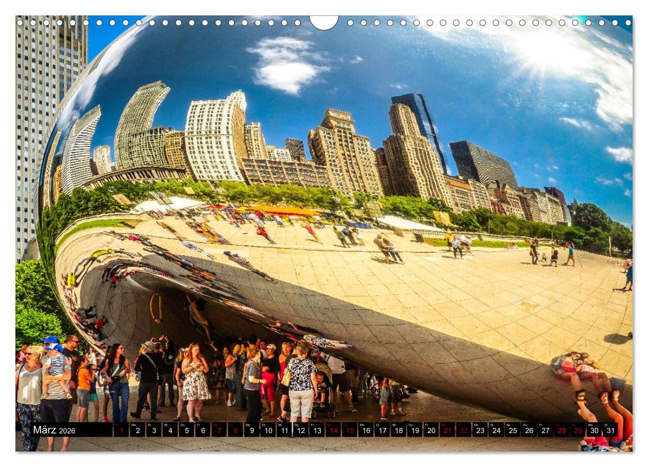 Chicago Impressionen (Wandkalender 2026 DIN A3 quer), CALVENDO Monatskalender: Beeindruckende, faszinierende Impressionen von Chicago