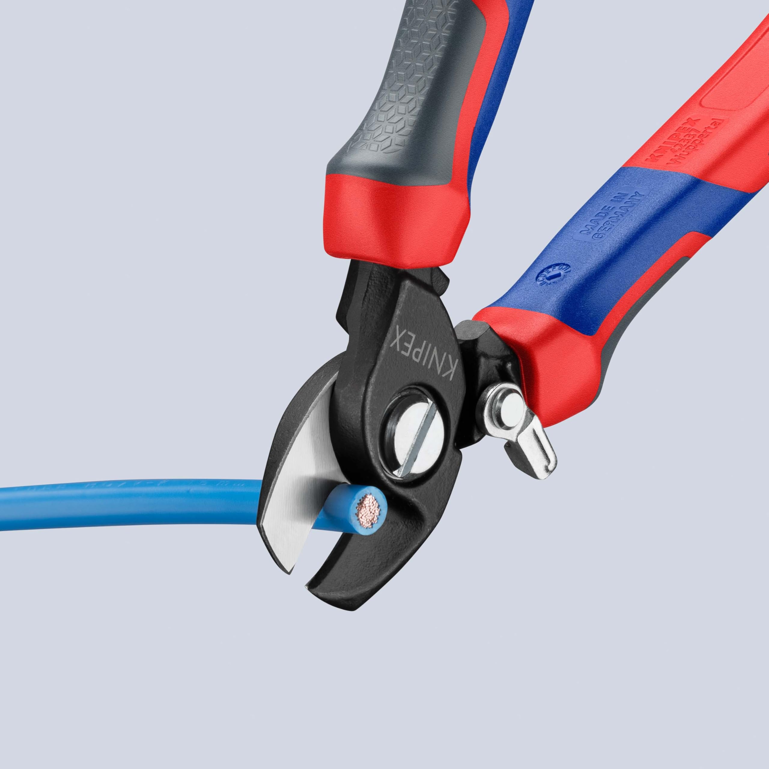 Knipex Coupe-câbles Avec ressort d'ouverture avec poignées comfortables 180 mm, 95 22 165