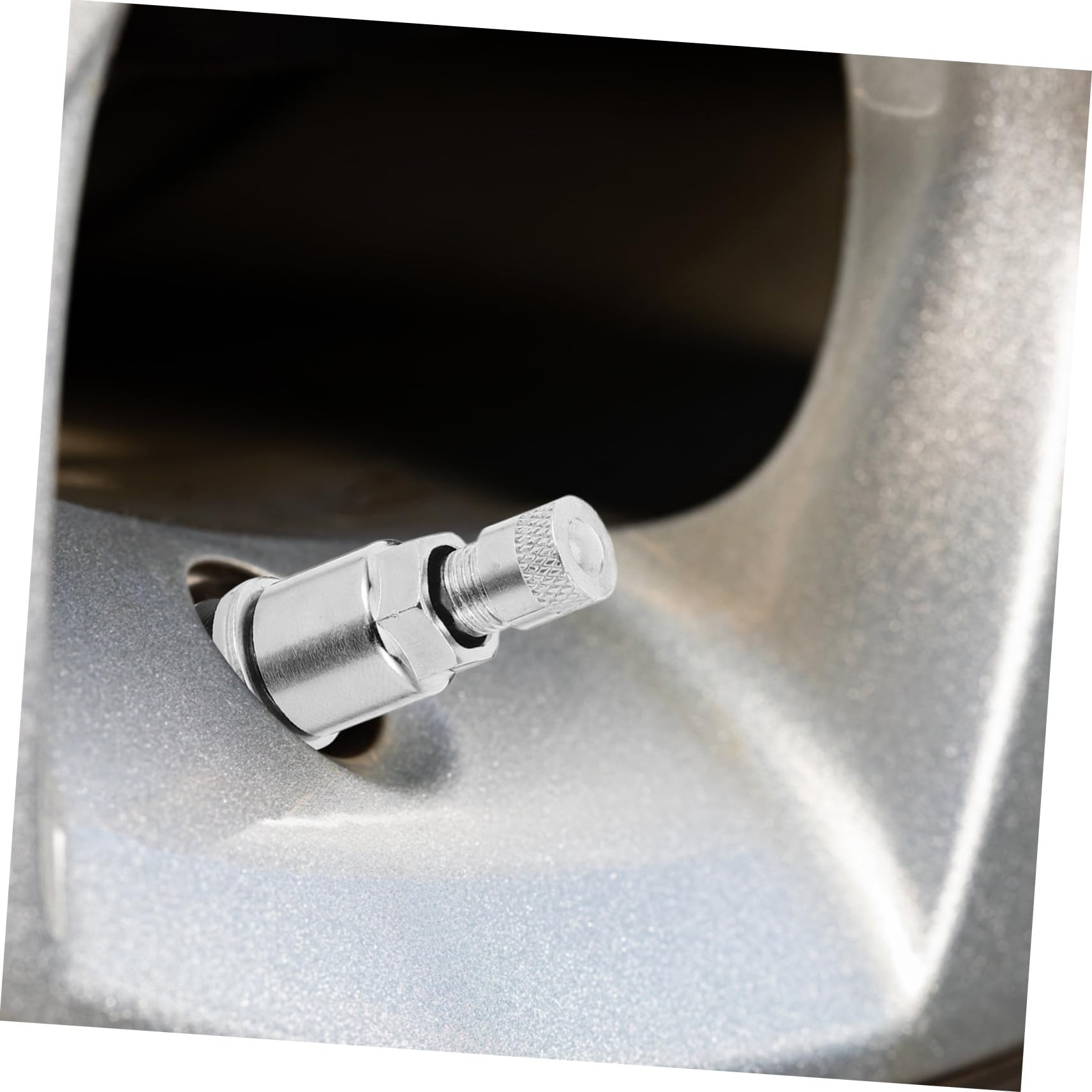 Steli Valvola Compatibili Pneumatici Tubeless 10 Pezzi per Pneumatici Auto e Camion in Acciaio 45 Argento, Resistenti all'Usura e Facili da Installare