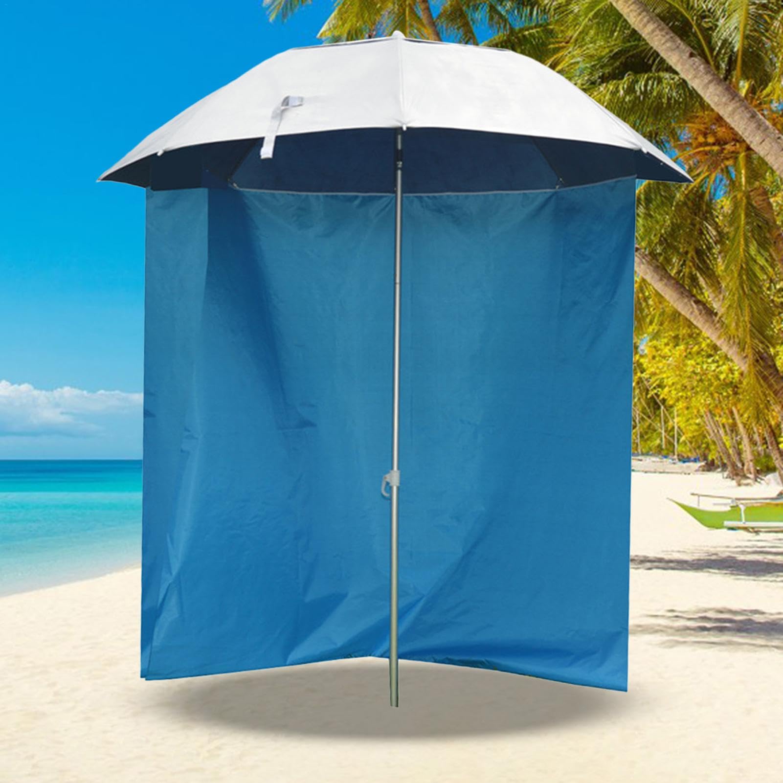 Panno per ombrellone da spiaggia, Panno per ombrellone portatile | Tenda da esterno con ombrellone - Design a mezza circonferenza, tessuto impermeabile per protezione dal sole e dalla pioggia
