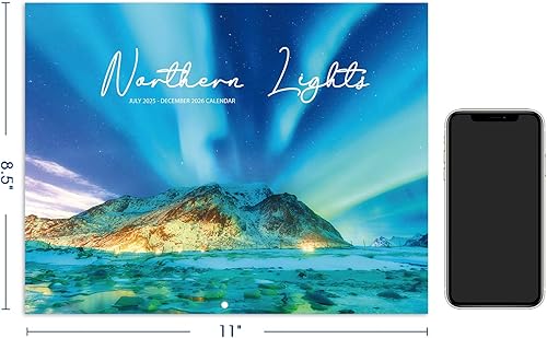 Miniatura 6 de Calendario de pared 2025-2026, calendario 2025-2026, julio 2025 - diciembre 2026, 8.5 x 11 pulgadas, calendario de pared de 18 meses con bloques sin