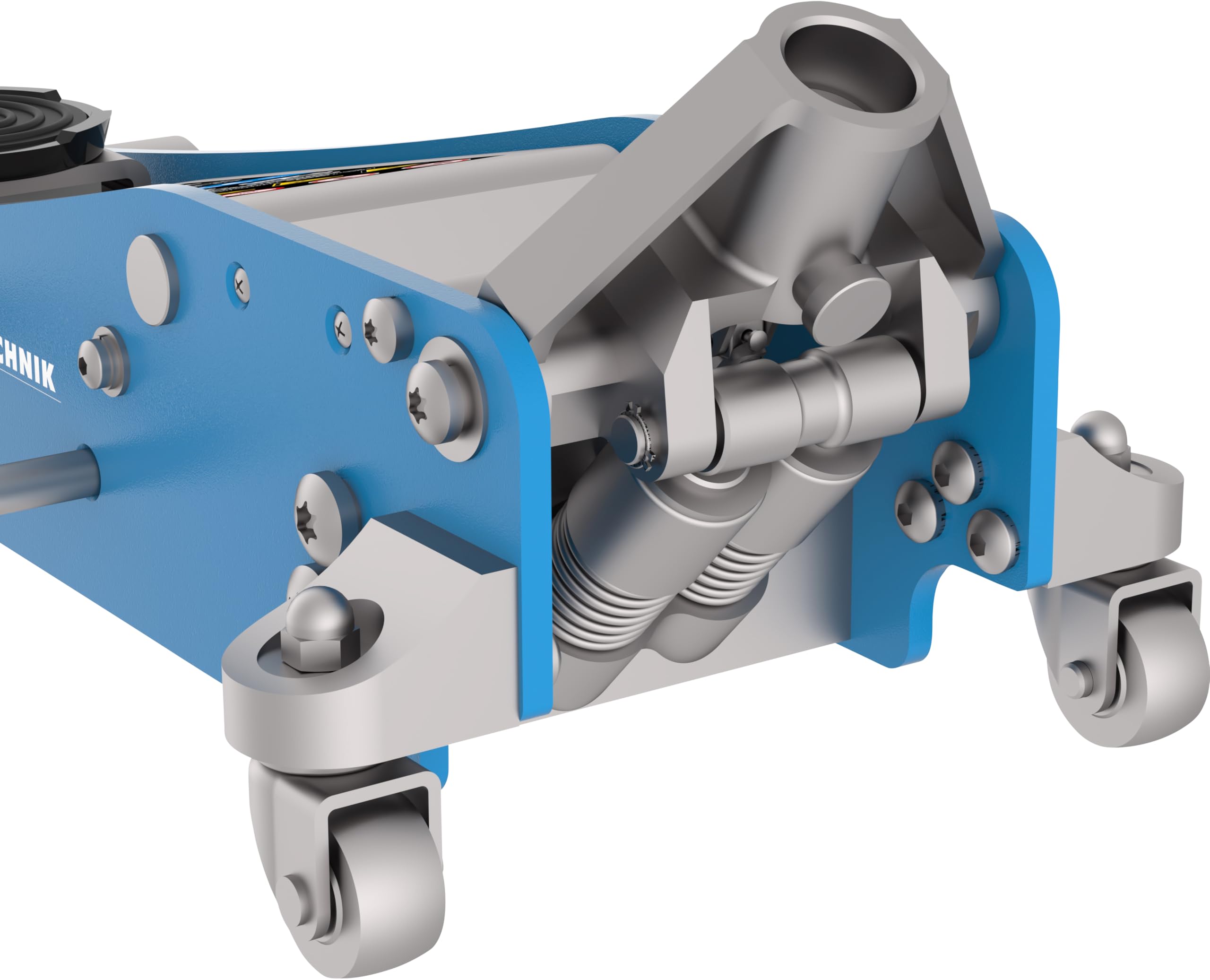 Güde GRH 2,5/460AL Rangierwagenheber 2,5 Tonnen Hubkraft 11 cm Lastteller-Durchmesser 46,5 cm Hubhöhe Doppelzylinder Stahl Aluminium