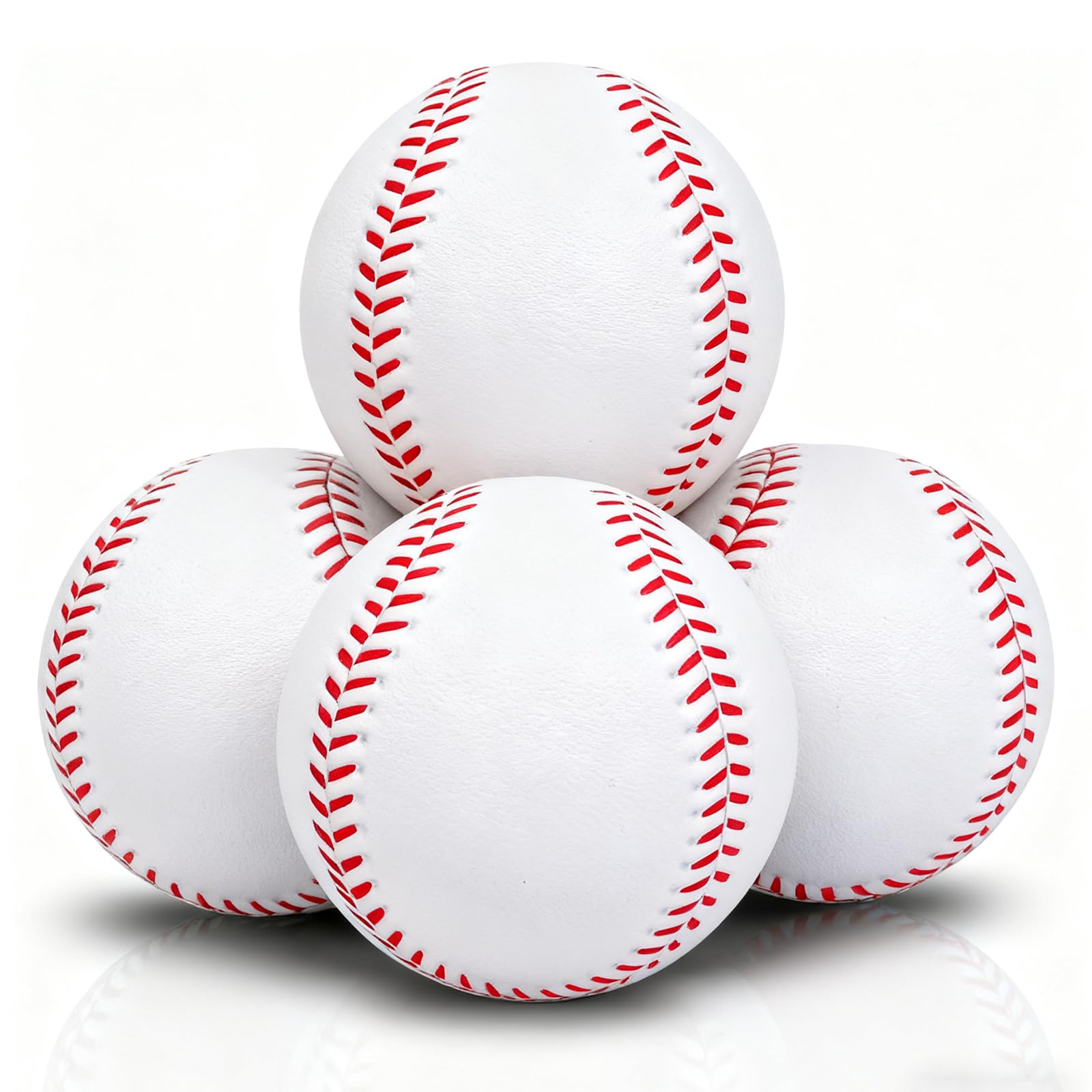 4 Pack Foam Baseballs Practice softballs 9 inch Training Soft Baseballs Batting Hitting Fielding Indoor Outdoor