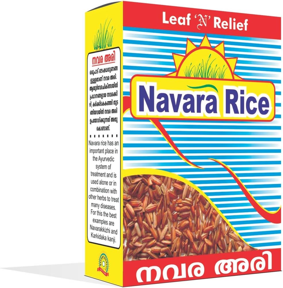 Leaf N Relief Navara Rice Packet for Making Karkkidaka Kanji (500 g x 2 Numbers= 1 kg)