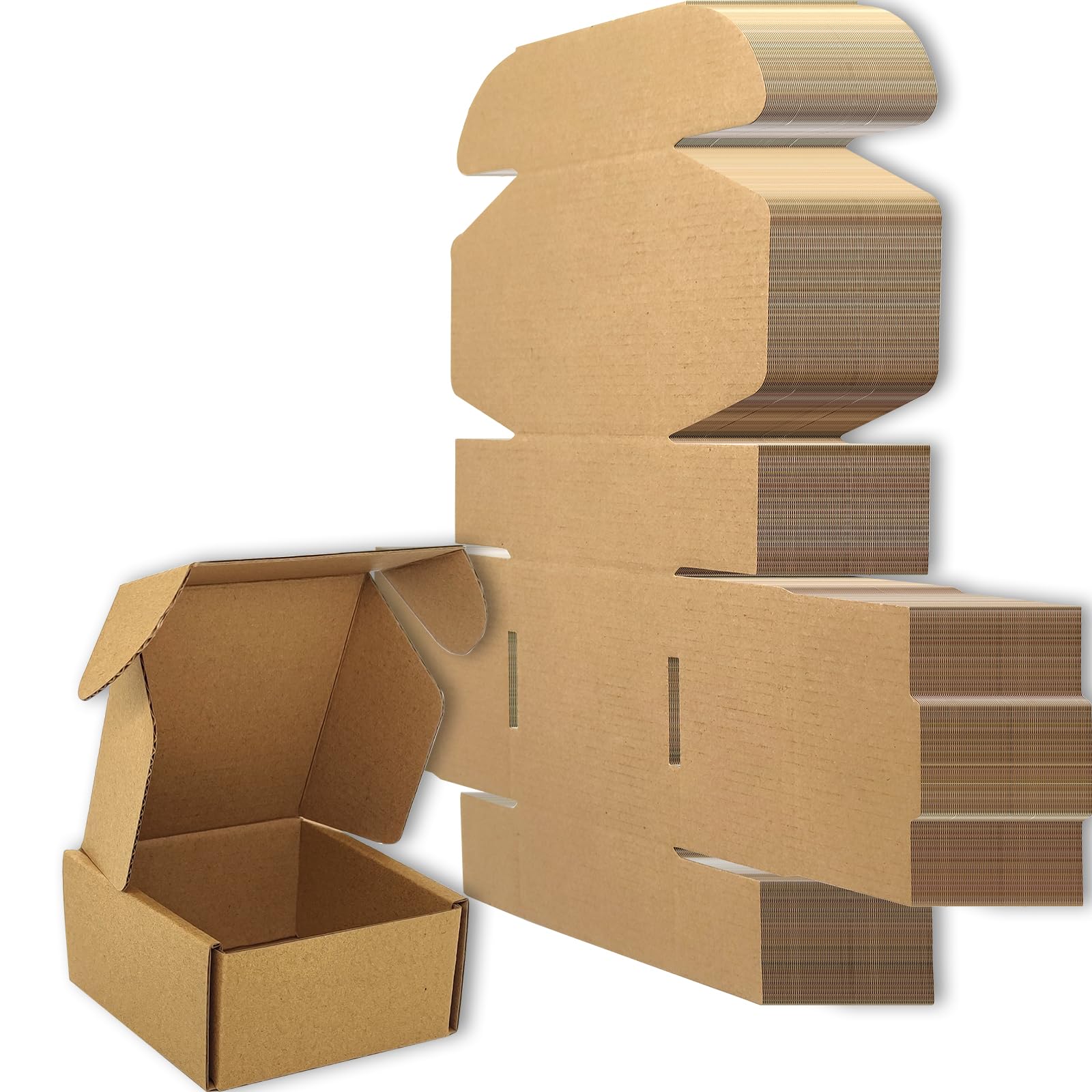 Boîte d'expédition pour bijoux et cosmétiques, petit emballage carton kraft de 50 pièces