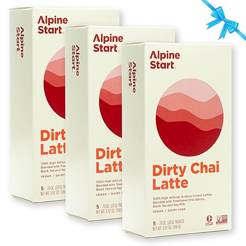 Vista 10 de Alpine Start Instant Coffee Original Blend Medium Roast - Individual Powder Mix From High Altitude Arabica Coffee Beans - Hot or Cold Brew for Home