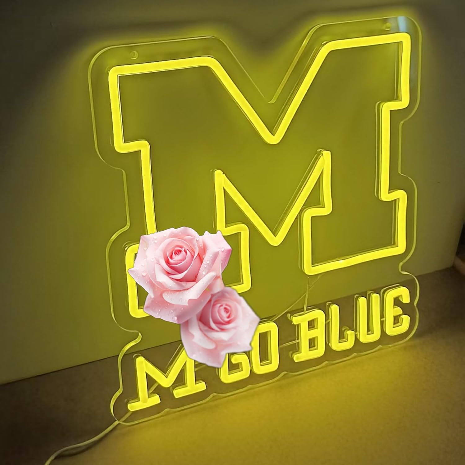 University Neon Sign For Wall Decor, Dimmable University Neon Sign for Bedroom Man Cave Birthday Gifts for Fans Decoration, Led Light Up Sign for Parties, Bars, Dorms, Office Wall Art and Game Room Decor12.9*12.9inch - Image 3