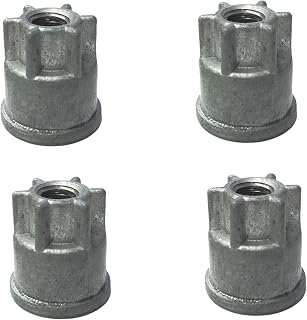 TrueCraftware- 1" x 1" Post Shelving Knob Zinc Alloy Set of 4- for Shelving Unit Steel Wire Rack Storage Shelving Organizer Home Kitchen Restaurants