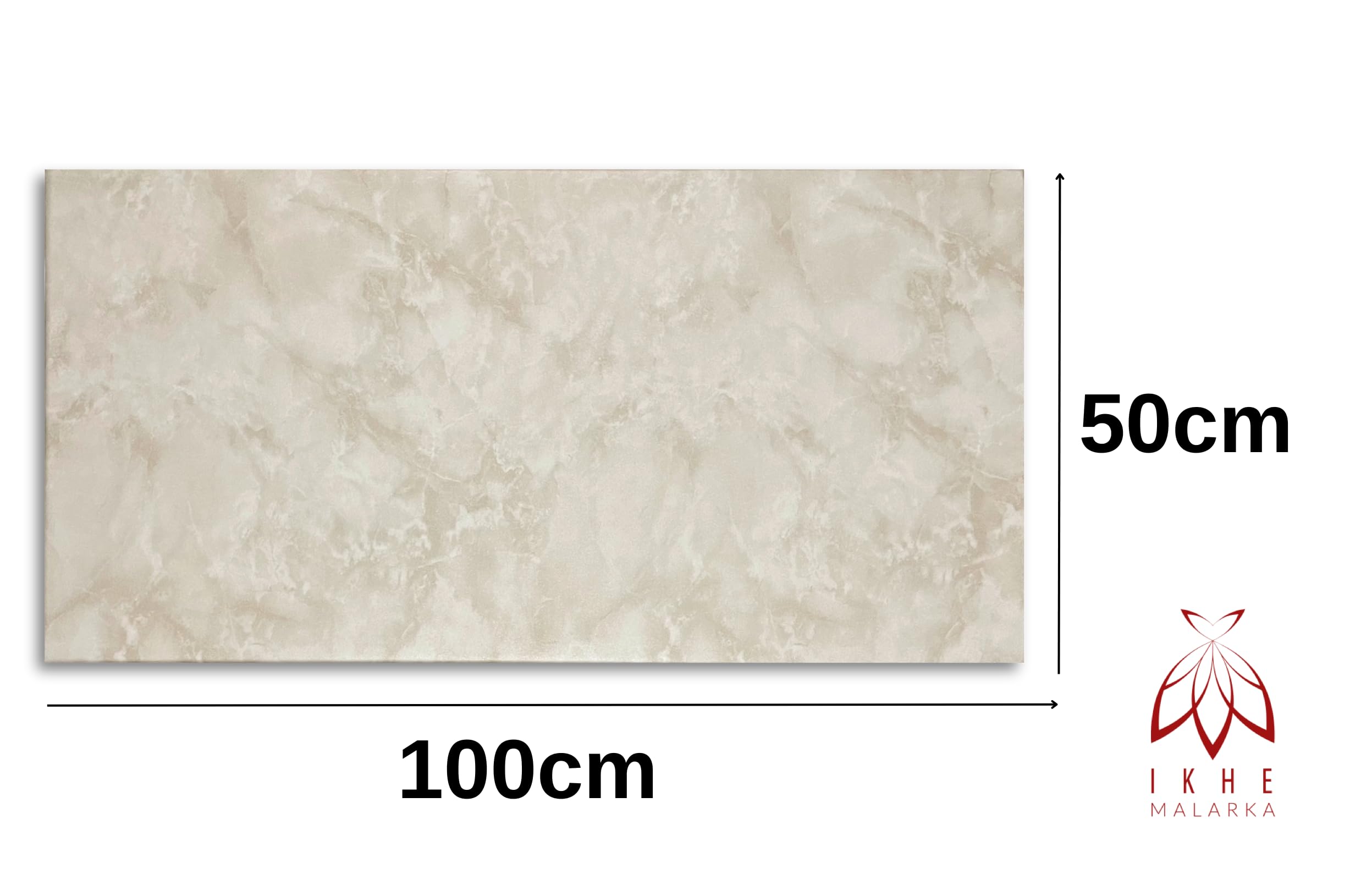 Lot de 4 panneaux de plafond en polystyrène XL - Panneaux muraux XL - Décors - Aspect marmer - Imitation marbre - Revêtement mural - 3 mm d'épaisseur - 100 x 50 cm - 2 m²