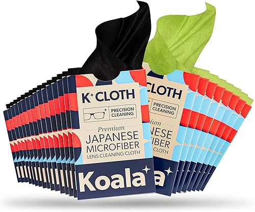 Koala - Paño de limpieza de lentes Gafas de microfibra japonesa y limpiador de pantalla Seguro para todas las gafas y lentes de cámara multicapa