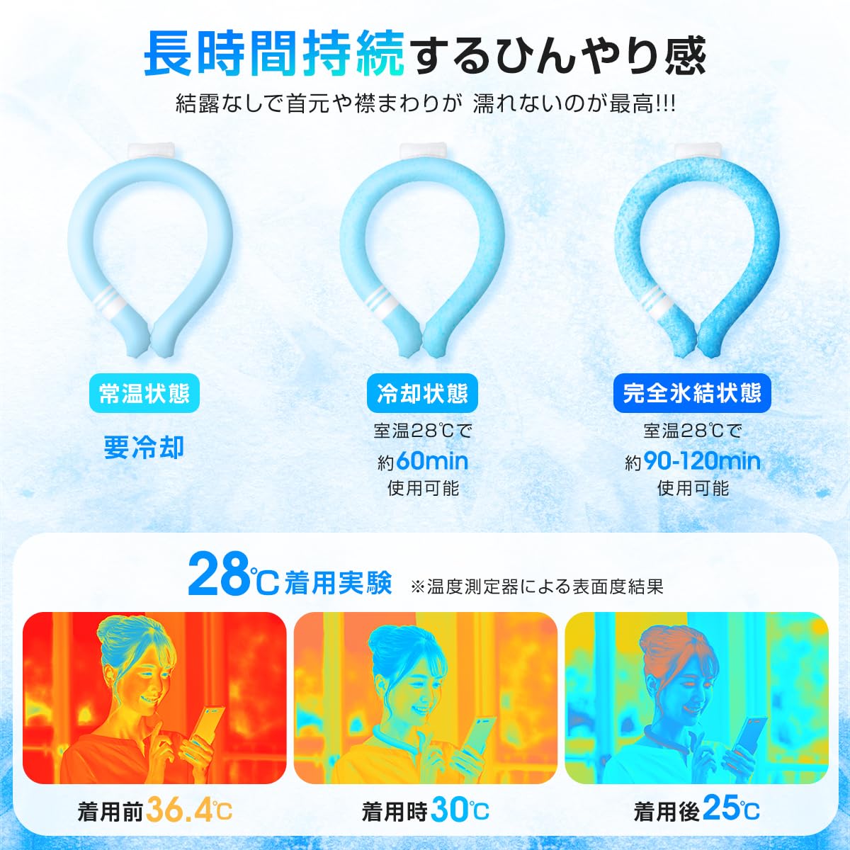 Amazon | 【2026進化版・瞬間冷感】 ネッククーラー 首 冷やす 首掛け 