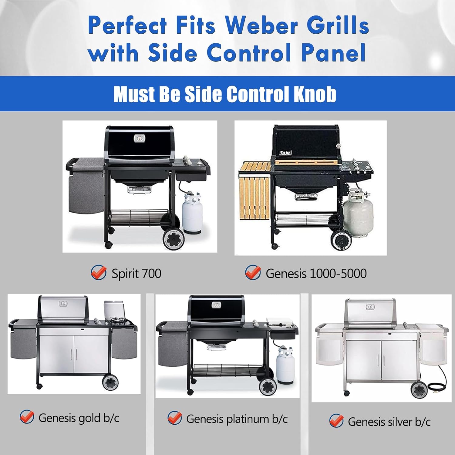 7658 Griddle Replacement Parts for Weber Spirit and Spirit II 200 300 Griddle Accessories E-310 E-210 Cast Iron Flat Top Insert Plate II S-310 S-210 E-330 S-330 E-220 E-320 Genesis Silver Grill Parts