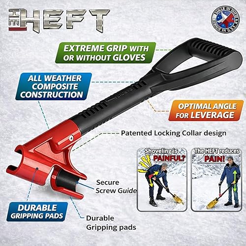 Miniatura 2 de The HEFT Mango protector de espalda secundario para palas de nieve y herramientas de jardín como se ve en Dragon's Den (Canada Shark Tank) (1