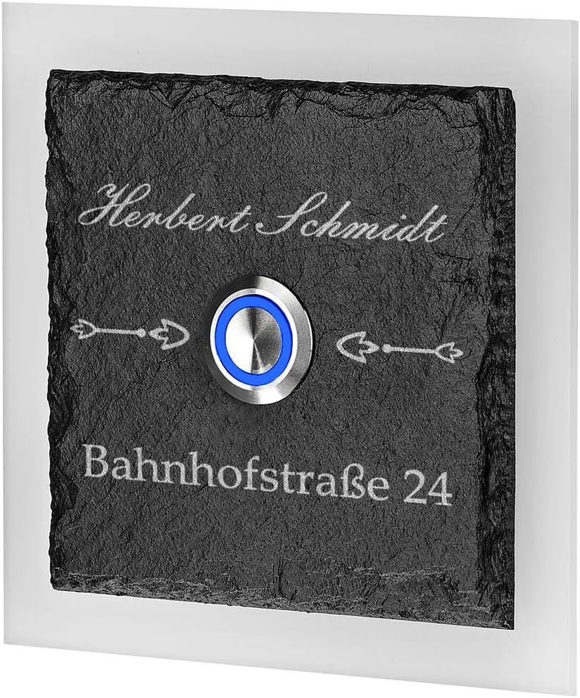 Tavoletta In Ardesia Con Incisione Personalizzabile Con Nomi, Targa Da - Foto 13