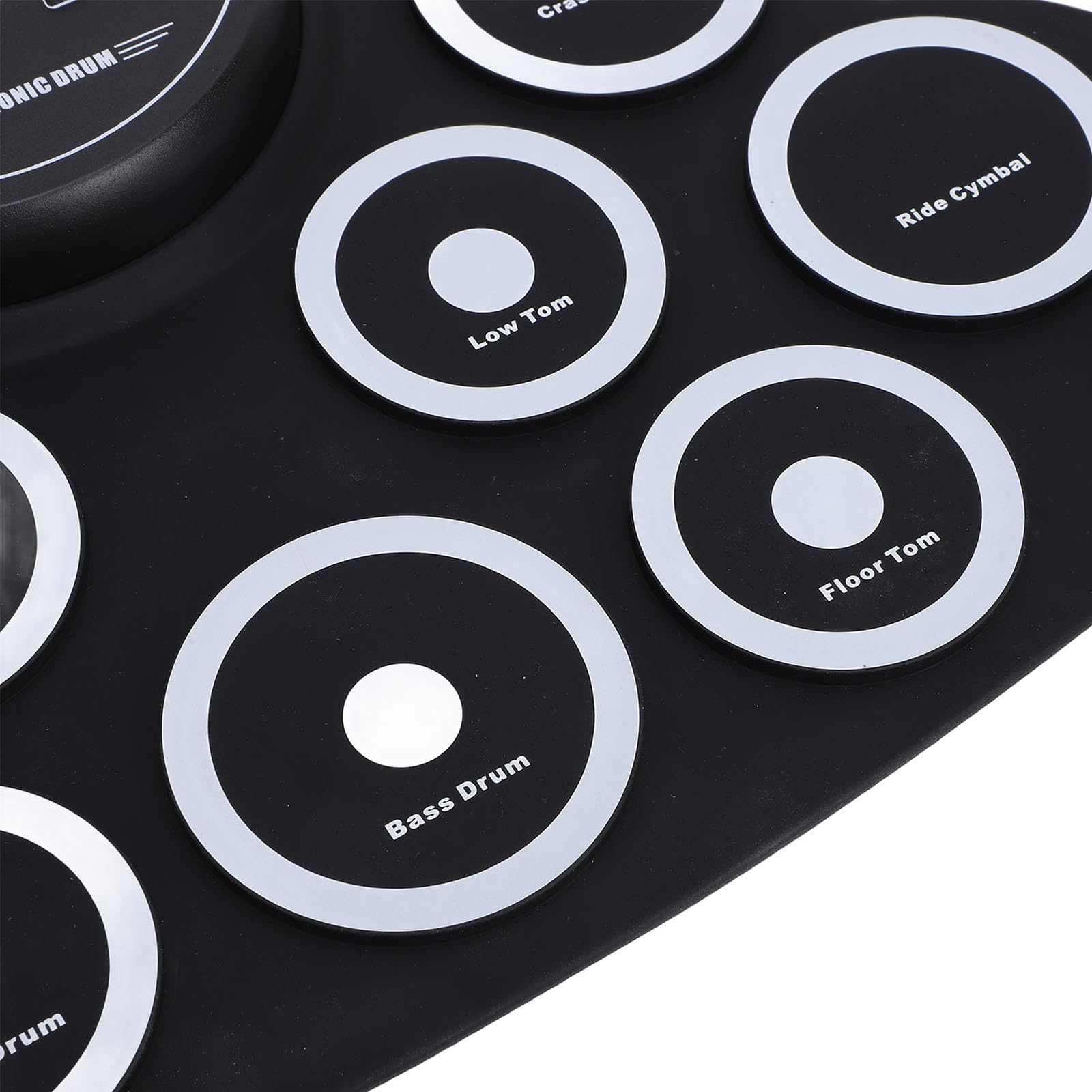 Batería eléctrica, kit de práctica portátil enrollable de 9 pads