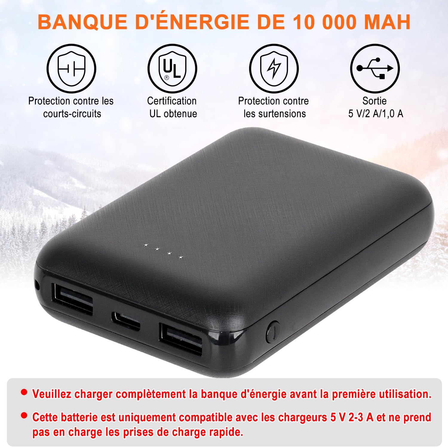 Gilet Chauffant Homme, Veste Chauffante avec 15 Zones, Gilet Chauffant Homme Électrique avec Batterie USB 10000mAh, Doudoune Chauffante pour Moto Pêche Chasse Camping