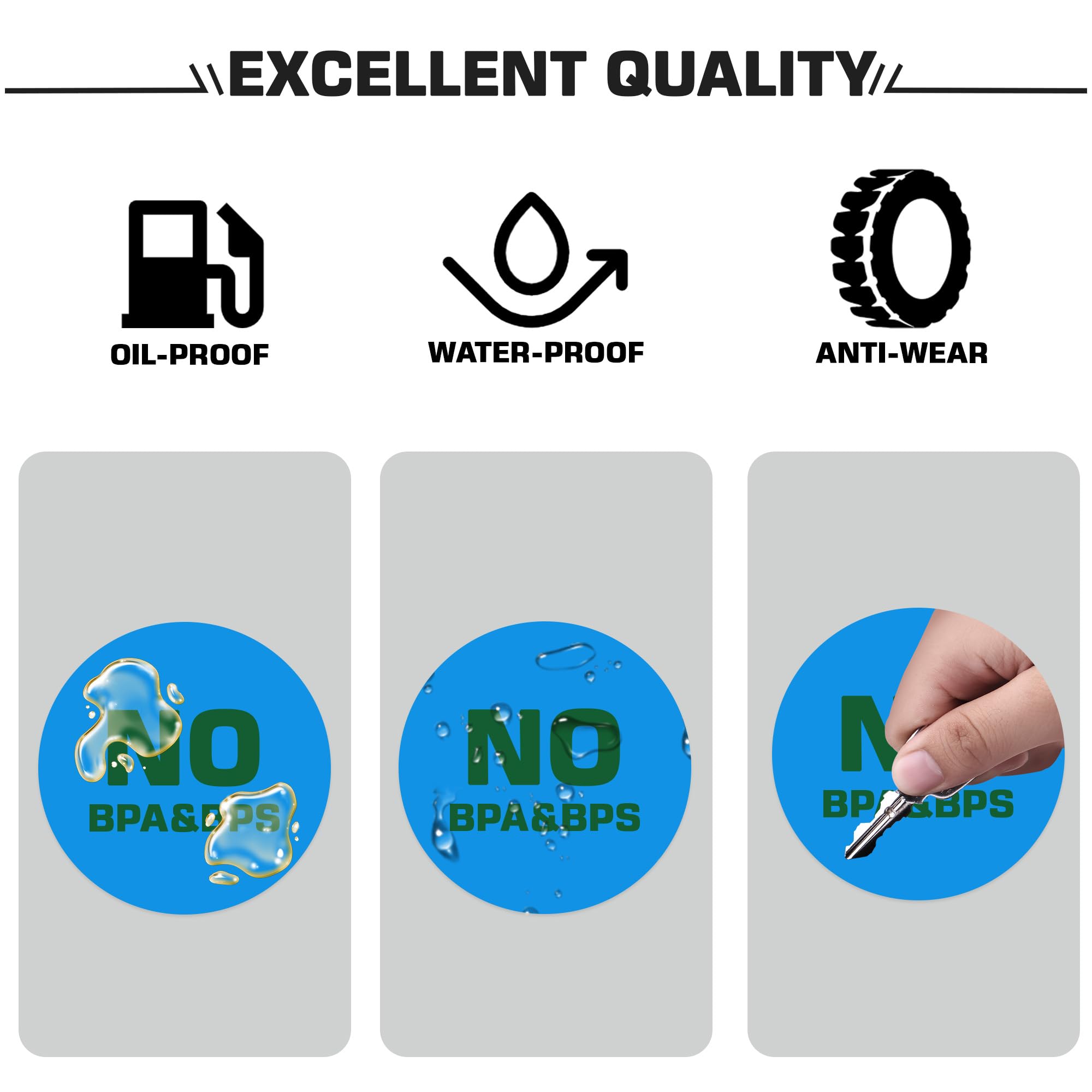 Round Stickers 13mm Circle Labels with Color Coding Dot Sticker Waterproof Removable Roll of 4000 (Blue 4000) - Image 3