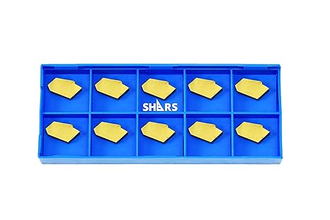 Shars GTN-3 Tin Coated Carbide Cut-Off & Grooving Insert 10pcs, GTN-3 404-0421(10) P{