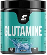Sparkfusion L-Glutamine Powder 5000 mg (250 GM,50 Servings) For Speeds Up Post Workout Recovery Supplement | Enhanced Pumps,Digestive Health - Tested & Trusted, No Artificial Filler - Unflavored