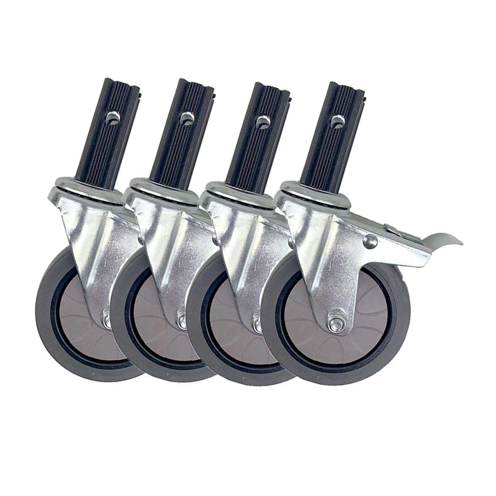 Roulettes robustes de 10 cm lot de 4 pivotantes avec freins pour chariot