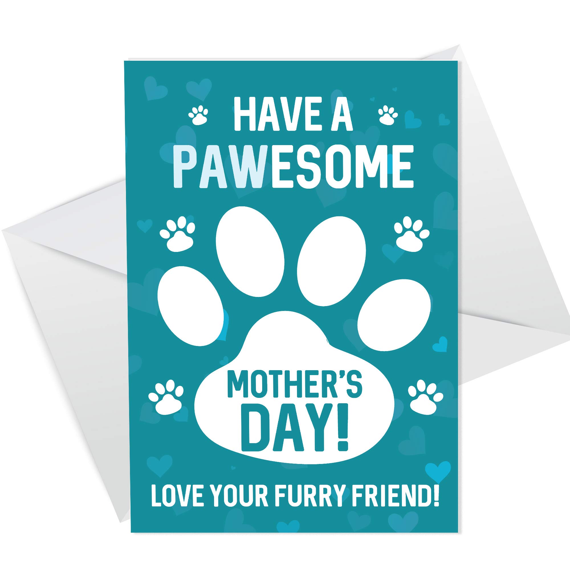 RED OCEAN Novelty Mothers Day Card From The Dog Funny Mother's Day Card For Dog Mum