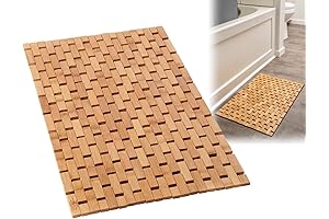 ZPirates Bamboo Wooden Bath Mat: Comfort and Style for Your Bathroom